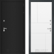 Дверь Лабиринт (LABIRINT) Classic шагрень черная 21 Белый софт