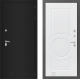 Дверь Лабиринт (LABIRINT) Classic шагрень черная 23 Белый софт в Лобне