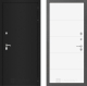 Входная металлическая Дверь Лабиринт (LABIRINT) Classic шагрень черная 13 Белый софт в Лобне