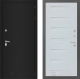 Дверь Лабиринт (LABIRINT) Classic шагрень черная 14 Дуб кантри белый горизонтальный в Лобне