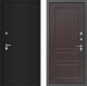 Входная металлическая Дверь Лабиринт (LABIRINT) Classic шагрень черная 03 Орех премиум в Лобне