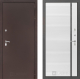 Входная металлическая Дверь Лабиринт (LABIRINT) Classic антик медь 22 Белый софт в Лобне