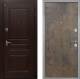 Входная металлическая Дверь Интекрон (INTECRON) Брайтон Тиковое Дерево Гладкая Гранж в Лобне