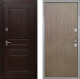 Входная металлическая Дверь Интекрон (INTECRON) Брайтон Тиковое Дерево Гладкая шпон Венге коричневый в Лобне