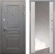 Дверь Интекрон (INTECRON) Брайтон Графит ФЛЗ-516 Зеркало Сосна белая в Лобне