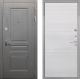 Входная металлическая Дверь Интекрон (INTECRON) Брайтон Графит ФЛ-316 Белый ясень в Лобне