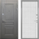 Входная металлическая Дверь Интекрон (INTECRON) Брайтон Графит В-07 с молдингом Лофт белый в Лобне