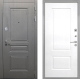 Входная металлическая Дверь Интекрон (INTECRON) Брайтон Графит Альба Роял Вуд белый в Лобне