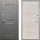 Входная металлическая Дверь Интекрон (INTECRON) Брайтон Графит ФЛ-102 Сосна белая в Лобне