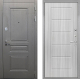 Входная металлическая Дверь Интекрон (INTECRON) Брайтон Графит ФЛ-39 Сандал белый в Лобне