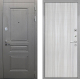 Входная металлическая Дверь Интекрон (INTECRON) Брайтон Графит В-07 с молдингом Сандал белый в Лобне