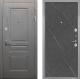 Входная металлическая Дверь Интекрон (INTECRON) Брайтон Графит Гладкая Гранит лава оникс в Лобне