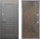 Входная металлическая Дверь Интекрон (INTECRON) Брайтон Графит Гладкая Гранж в Лобне