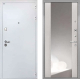 Входная металлическая Дверь Интекрон (INTECRON) Колизей White ФЛЗ-516 Зеркало Сосна белая в Лобне