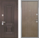 Входная металлическая Дверь Интекрон (INTECRON) Италия Гладкая шпон Венге коричневый в Лобне