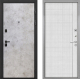 Входная металлическая Дверь Интекрон (INTECRON) Профит Black Мрамор Светлый В-07 с молдингом Лофт белый в Лобне