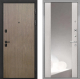 Входная металлическая Дверь Интекрон (INTECRON) Профит Black Венге Коричневый ФЛЗ-516 Зеркало Сосна белая в Лобне
