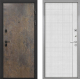 Входная металлическая Дверь Интекрон (INTECRON) Профит Black Гранж В-07 с молдингом Лофт белый в Лобне