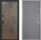 Входная металлическая Дверь Интекрон (INTECRON) Профит Black Гранж Лучи-М Графит софт в Лобне