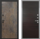 Входная металлическая Дверь Интекрон (INTECRON) Профит Black Гранж Гладкая Эковенге поперечный в Лобне