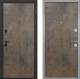 Входная металлическая Дверь Интекрон (INTECRON) Профит Black Гранж Гладкая Гранж в Лобне