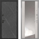 Входная металлическая Дверь Интекрон (INTECRON) Профит Black Гранит Лава Оникс ФЛЗ-516 Зеркало Сосна белая в Лобне