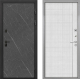 Входная металлическая Дверь Интекрон (INTECRON) Профит Black Гранит Лава Оникс В-07 с молдингом Лофт белый в Лобне