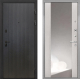 Входная металлическая Дверь Интекрон (INTECRON) Профит Black ФЛ-295 ФЛЗ-516 Зеркало Сосна белая в Лобне