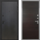 Входная металлическая Дверь Интекрон (INTECRON) Профит Black ФЛ-295 Гладкая Эковенге поперечный в Лобне