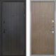 Входная металлическая Дверь Интекрон (INTECRON) Профит Black ФЛ-295 Гладкая шпон Венге коричневый в Лобне
