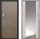 Входная металлическая Дверь Интекрон (INTECRON) Гектор Венге Коричневый ФЛЗ-516 Зеркало Сосна белая в Лобне