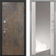 Входная металлическая Дверь Интекрон (INTECRON) Гектор Гранж ФЛЗ-516 Зеркало Сосна белая в Лобне