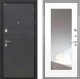 Дверь Интекрон (INTECRON) Гектор Эковенге ФЛЗ-120-М Зеркало Белый матовый в Лобне