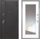 Дверь Интекрон (INTECRON) Олимпия Black 4К ФЛЗ-120-М Зеркало Белый матовый в Лобне