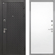 Входная металлическая Дверь Интекрон (INTECRON) Олимпия Black 4К Гладкая Силк Сноу в Лобне