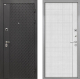 Входная металлическая Дверь Интекрон (INTECRON) Олимпия Black 4К В-07 с молдингом Лофт белый в Лобне