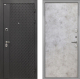 Входная металлическая Дверь Интекрон (INTECRON) Олимпия Black 4К Гладкая Мрамор светлый в Лобне