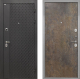 Входная металлическая Дверь Интекрон (INTECRON) Олимпия Black 4К Гладкая Гранж в Лобне