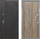 Входная металлическая Дверь Интекрон (INTECRON) Олимпия Black 4К Гладкая Дуб турин в Лобне