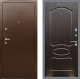 Входная металлическая Дверь Рекс (REX) 1А Медный Антик FL-128 Венге светлый в Лобне