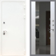 Входная металлическая Дверь Рекс (REX) 5 Белая Шагрень СБ-16 Зеркало Белый ясень в Лобне