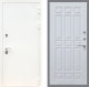 Входная металлическая Дверь Рекс (REX) 5 Белая Шагрень FL-33 Белый ясень в Лобне