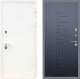Входная металлическая Дверь Рекс (REX) 5 Белая Шагрень FL-289 Ясень черный в Лобне