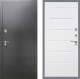 Входная металлическая Дверь Рекс (REX) 2А Серебро Антик Сити Белый ясень в Лобне