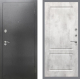 Входная металлическая Дверь Рекс (REX) 2А Серебро Антик FL-117 Бетон светлый в Лобне