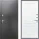 Входная металлическая Дверь Рекс (REX) 2А Серебро Антик FL-117 Силк Сноу в Лобне