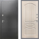 Входная металлическая Дверь Рекс (REX) 2А Серебро Антик FL-128 Беленый дуб в Лобне