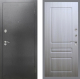 Входная металлическая Дверь Рекс (REX) 2А Серебро Антик FL-243 Сандал белый в Лобне