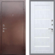 Входная металлическая Дверь Рекс (REX) 1 СБ-14 стекло белое Сандал белый в Лобне