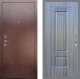 Входная металлическая Дверь Рекс (REX) 1 FL-2 Сандал грей в Лобне